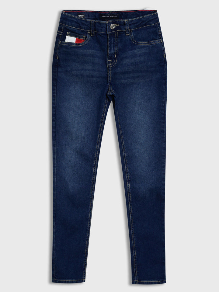 TOMMY HILFIGER NIÑA JEAN TOMMY MID RISE SKINNY HUDSON WASH