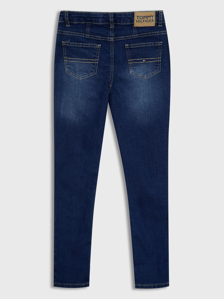 TOMMY HILFIGER NIÑA JEAN TOMMY MID RISE SKINNY HUDSON WASH