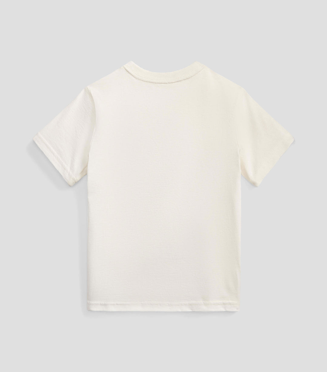 RALPH LAUREN NIÑO TSHIRT 26/1 JERSEY SP26 BEAR DECKWASH WHITE