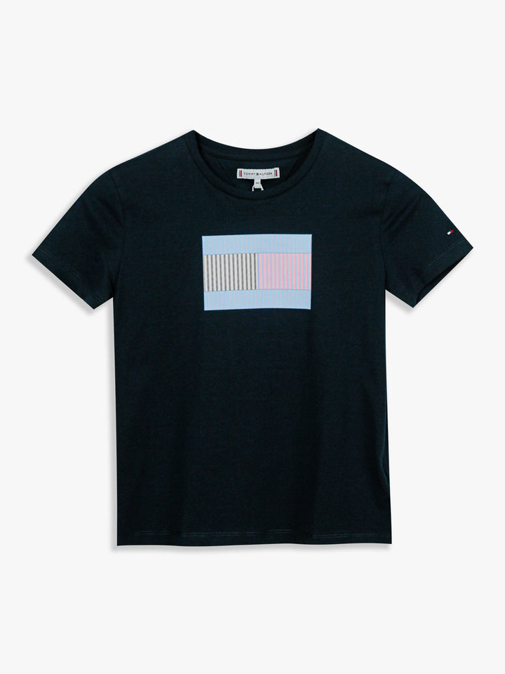 TOMMY HILFIGER NIÑA TSHIRT IM FLAG GRAPHIC DARK NIGHT NAVY