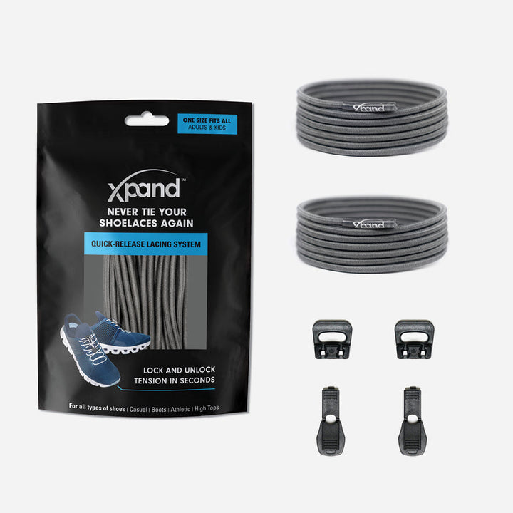 XPAND CORDONES QUICK RELEASE SOLID GRAY