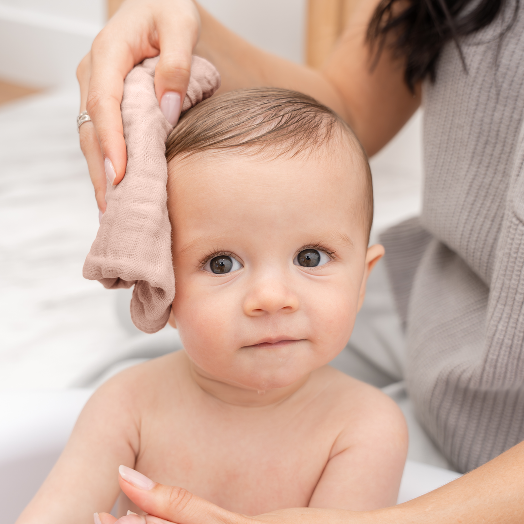 COMFY CUBS BEBE NIÑA TOALLITAS MUSLIN BLUSH 10PK