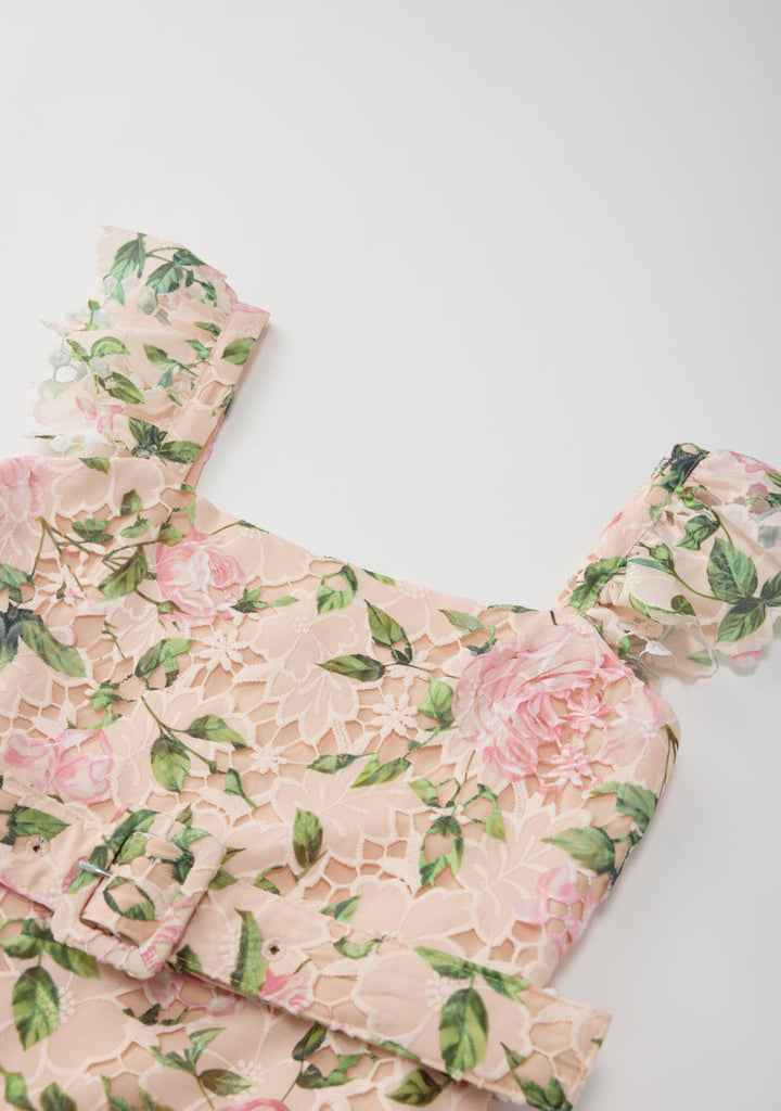 MARLO NIÑA VESTIDO LEONORA EMBROIDERED MINI FLORAL