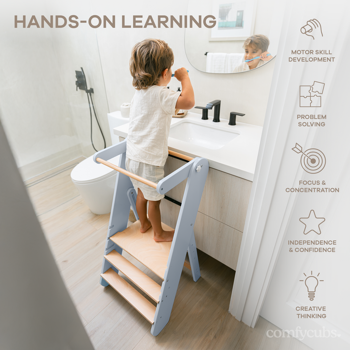 COMFY CUBS TABURETE PARA NIÑOS PACIFIC BLUE