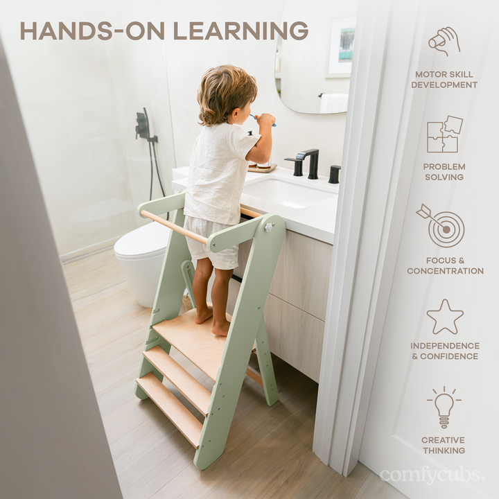 COMFY CUBS TABURETE PARA NIÑO SAGE