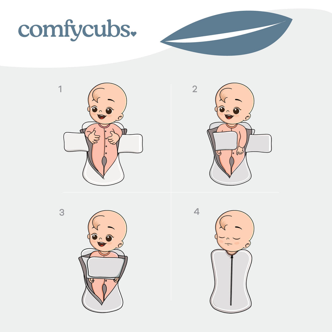 COMFY CUBS BEBE NIÑA SACO DE DORMIR ZIPPER BLUSH/MAUVE SMALL