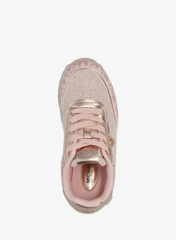 MICHAEL KORS NIÑA ZAPATILLA NOVA PINK MESH/ROSE GOLD METALLIC/BALLET MONOGRAM
