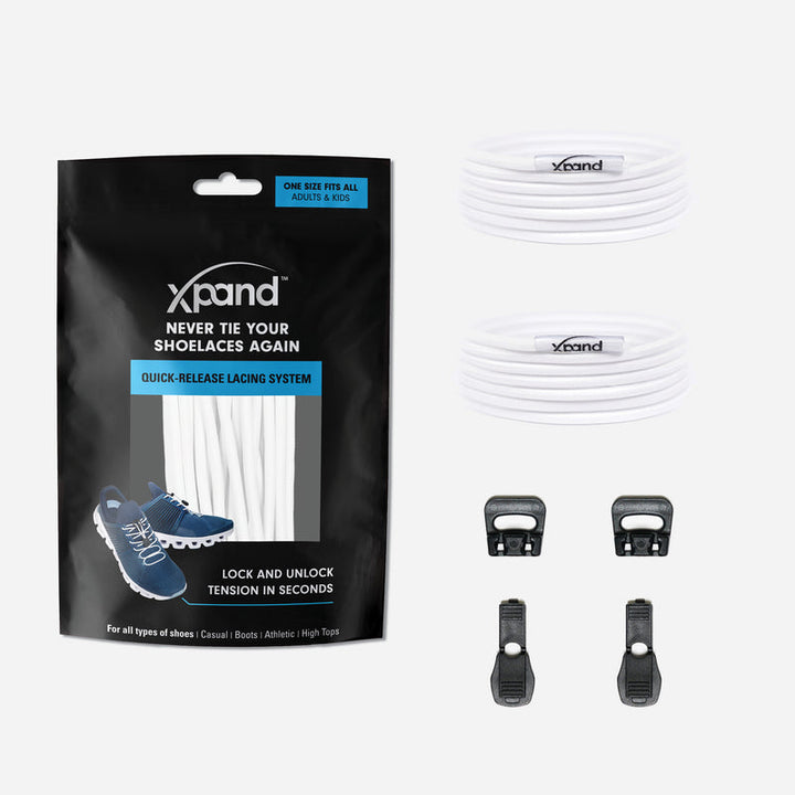 XPAND CORDONES QUICK RELEASE SOLID WHITE