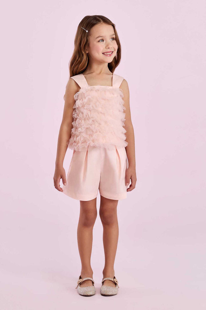 PETIT CHERIE NIÑA CONJ. DE SHORT ROSA PEACH