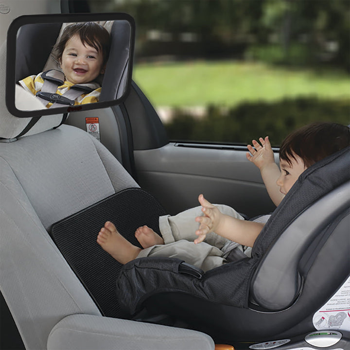Premium Baby Espejo Cuadrado Giratorio 360c/Luz LED P/Auto