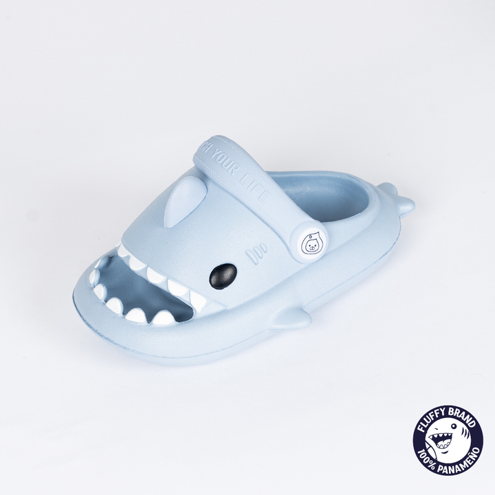 FLUFFY NIÑO CHANCLETA SHARK BABY ROYAL BLUE