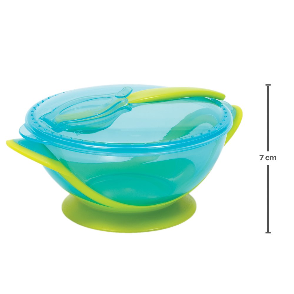 BUBA SET DE BOWL CON TAPA Y CUCHARA AZUL