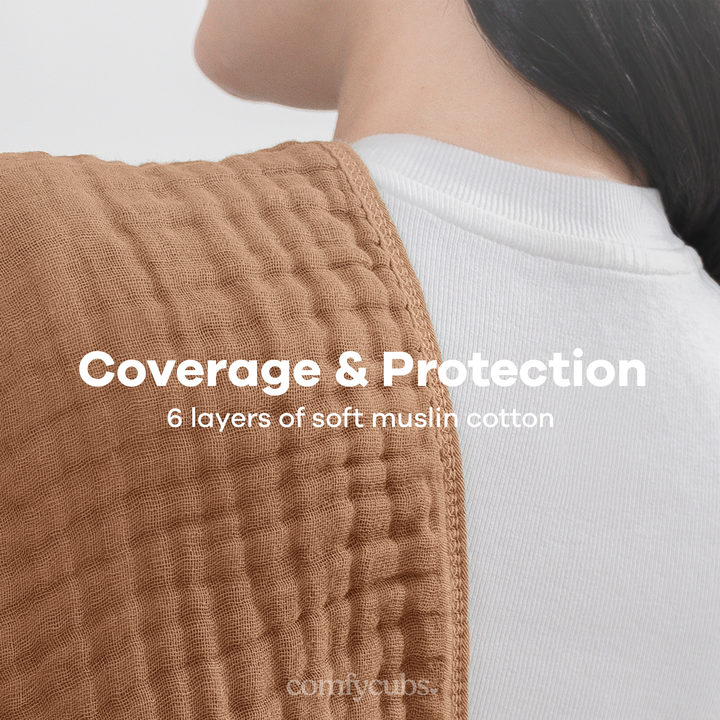 COMFY CUBS BEBE NIÑA  SACAGASES MUSLIN MULTI 6PK