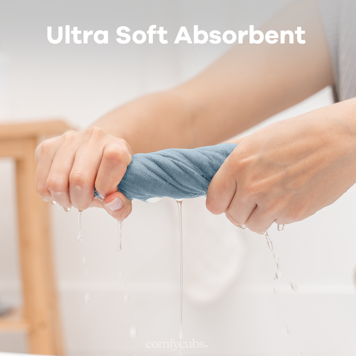 COMFY CUBS BEBE NIÑO TOALLITAS MUSLIN MULTICOLOR 10PK