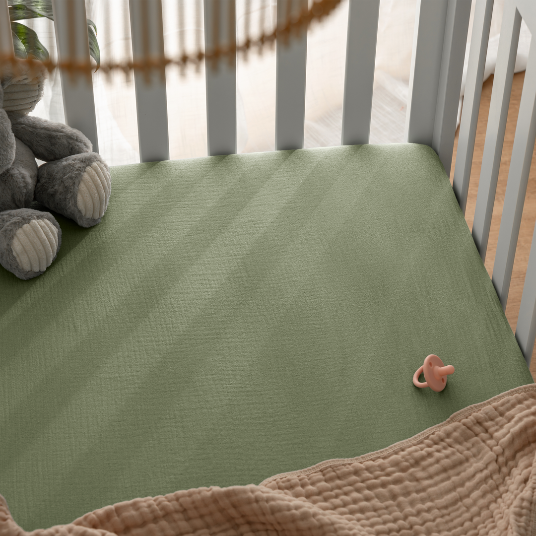 COMFY CUBS FORRO DE CUNA MUSLIN SAGE