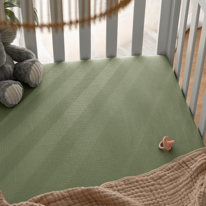 COMFY CUBS FORRO DE CUNA MUSLIN SAGE