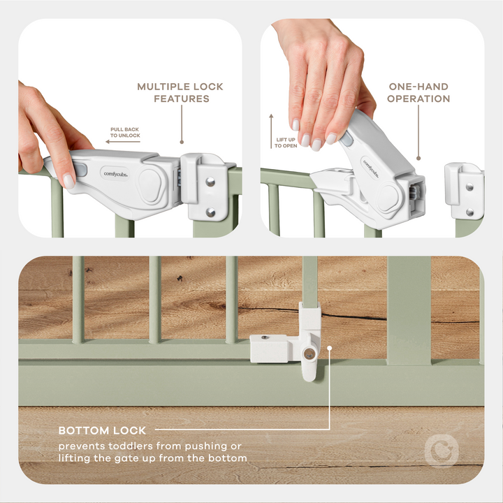COMFY CUBS PUERTA DE SEGURIDAD PARA BEBE SAGE