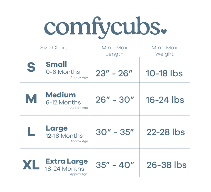 COMFY CUBS BEBE NIÑO SACO DE DORMIR NOMADIC BLUE/AZUL 2 MEDIUM