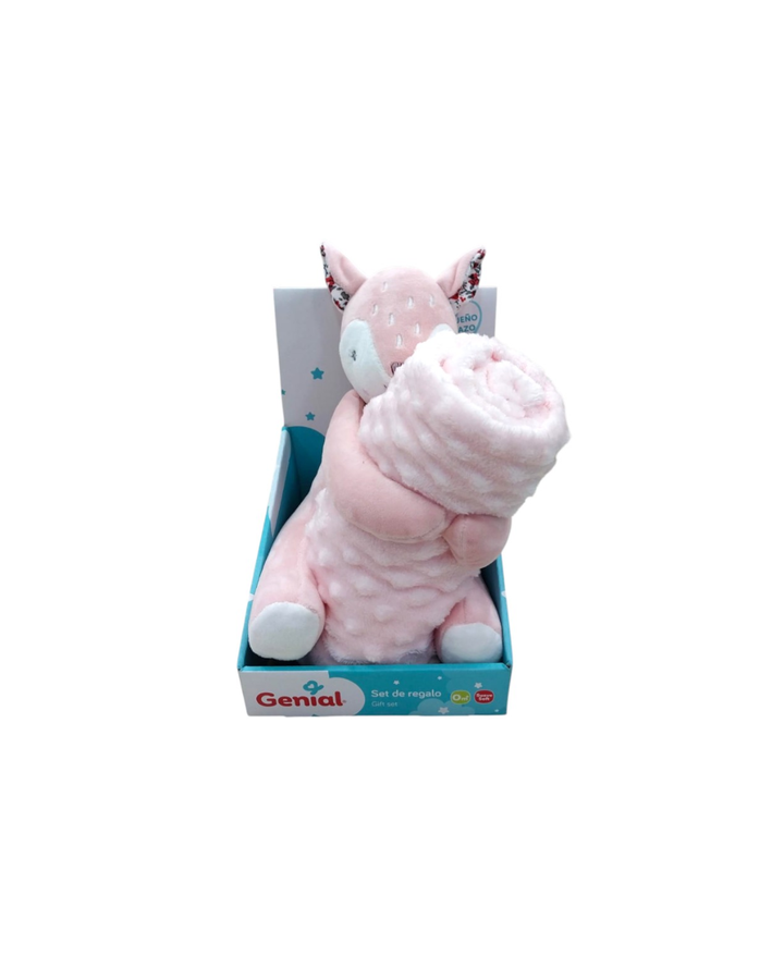 Genial Frazada Transpirable W/Peluche 100 X 75 Cm 0M+ Venado