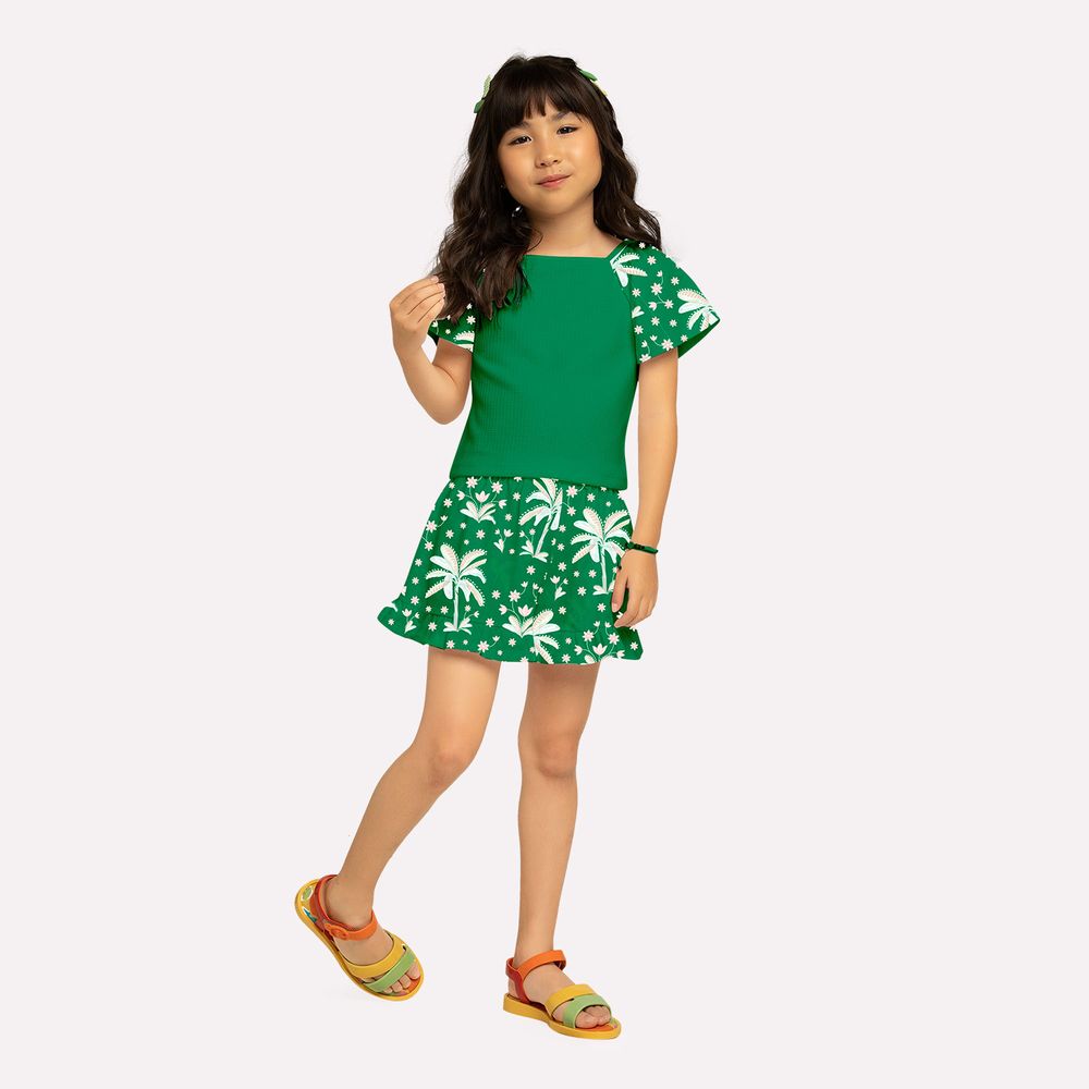 NANAI NIÑA CONJ. DE SHORT VERDE