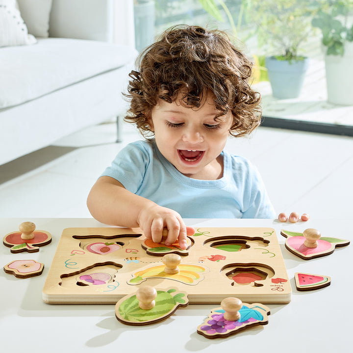 HAPE ROMPECABEZAS DE CAPAS DE FRUTAS