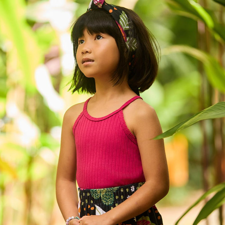 NANAI NIÑA CONJ. DE FALDA FUSHIA