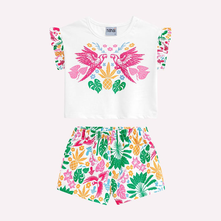 NANAI NIÑA CONJ. DE SHORT BLANCO