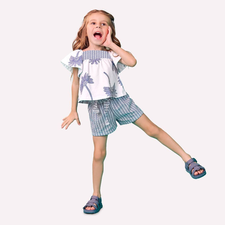 NANAI NIÑA CONJ. DE SHORT BLANCO