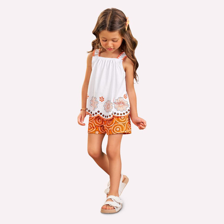 NANAI NIÑA CONJ. DE SHORT BLANCO