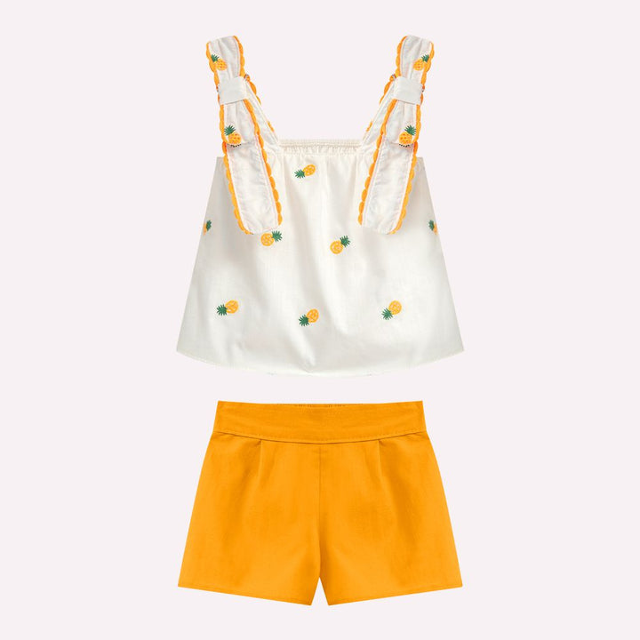 NANAI NIÑA CONJ. DE SHORT BLANCO