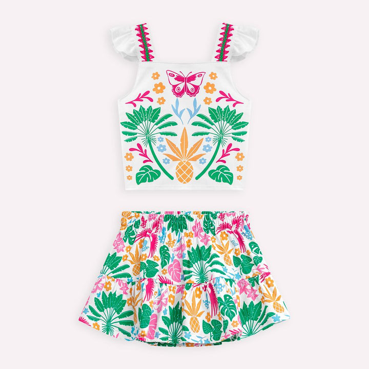 NANAI NIÑA CONJ. DE SHORT BLANCO