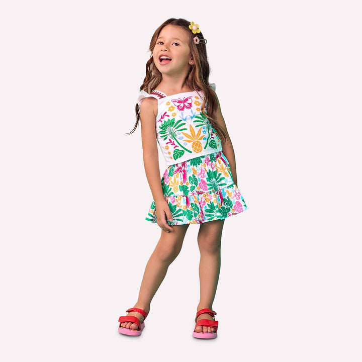 NANAI NIÑA CONJ. DE SHORT BLANCO