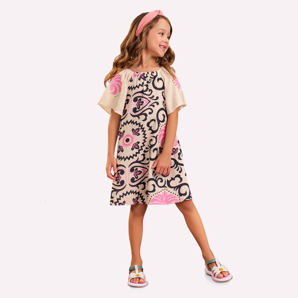 NANAI NIÑA VESTIDO BEIGE