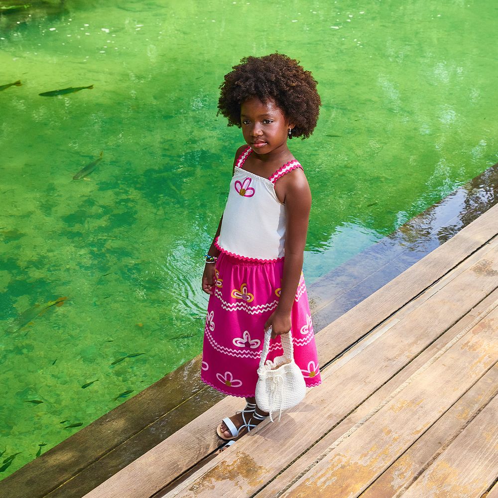 NANAI NIÑA CONJ. DE SHORT FUCSIA