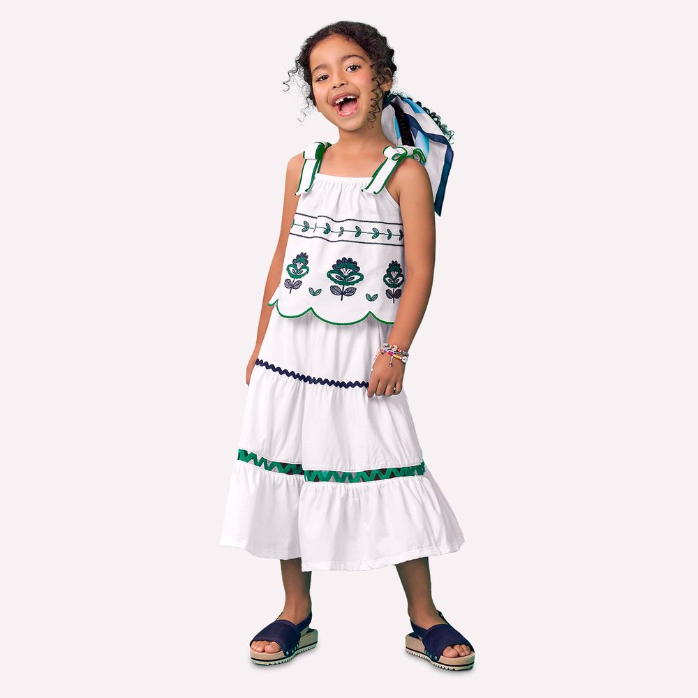 NANAI NIÑA CONJ. DE SHORT BLANCO