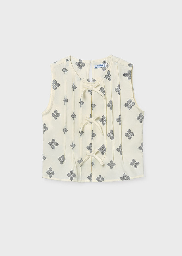Mayoral Blusa Estampado Hueso para Niña