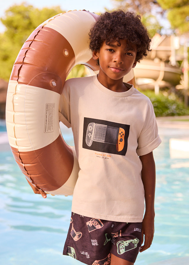 Mayoral Tshirt M/c Play Beige para Niño