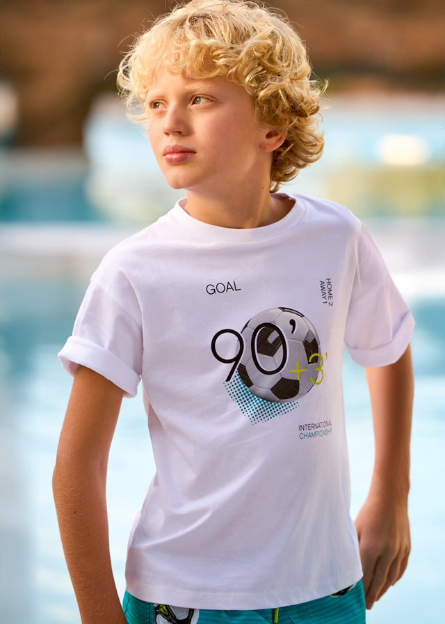 Mayoral Tshirt M/c Back Print Blanco para Niño