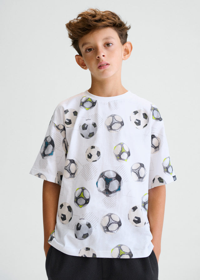 Mayoral Tshirt M/c Estampada Blanco para Niño