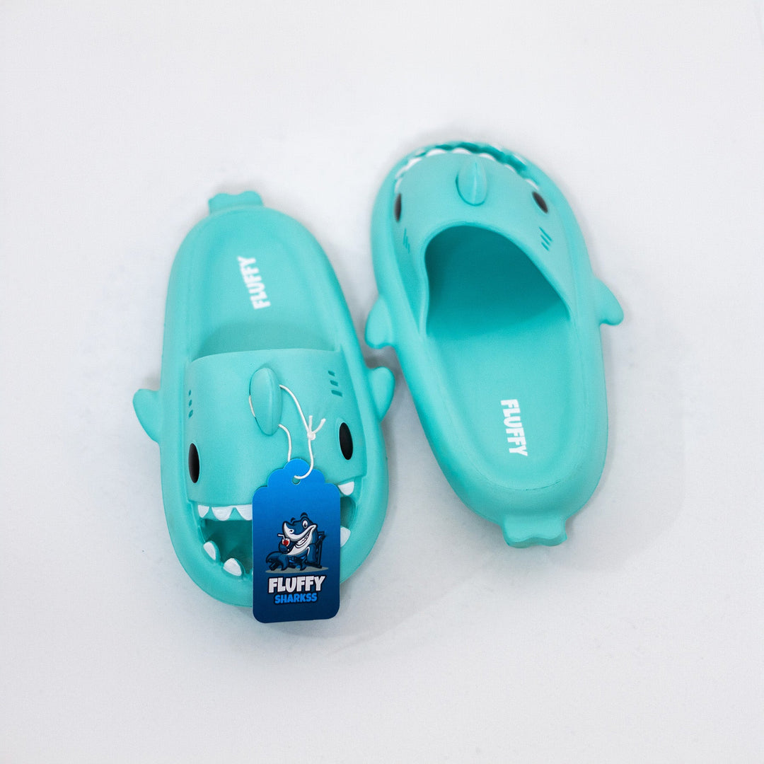 FLUFFY NIÑO CHANCLETA SHARK FRESH AQUA