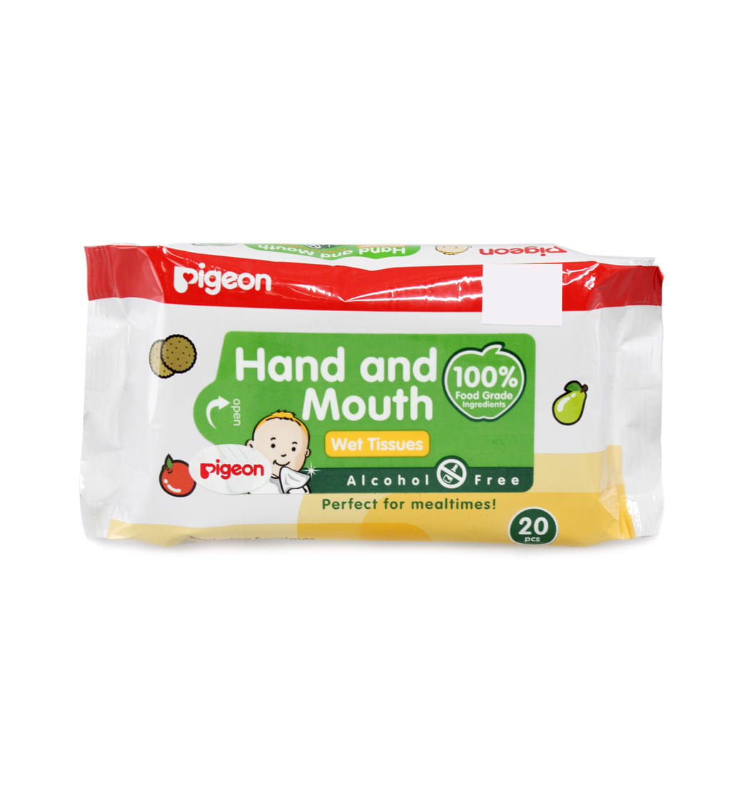 PIGEON WIPES HAND AND MOUTH 20 UND