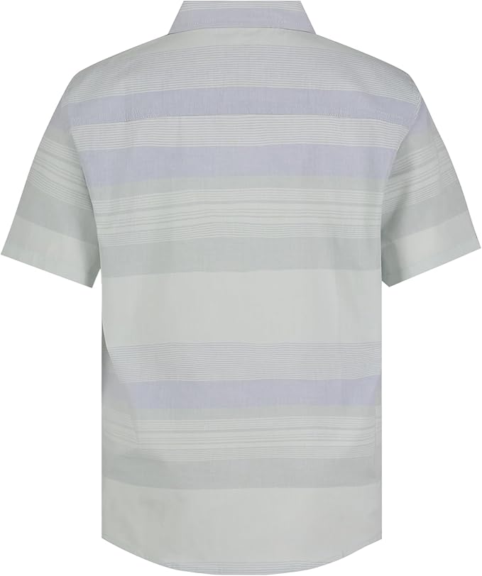 CALVIN KLEIN NIÑO CAMISA ELEMENTAL STRIPE LIGHT SAGE