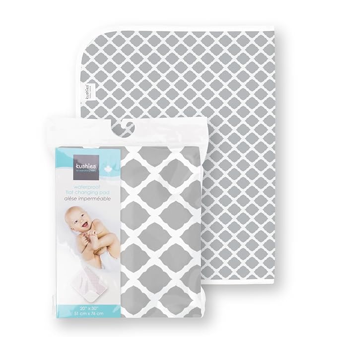 KUSHIES BABY FORRO DE PAD CAMBIADOR FLANNEL GRIS CELOSIA