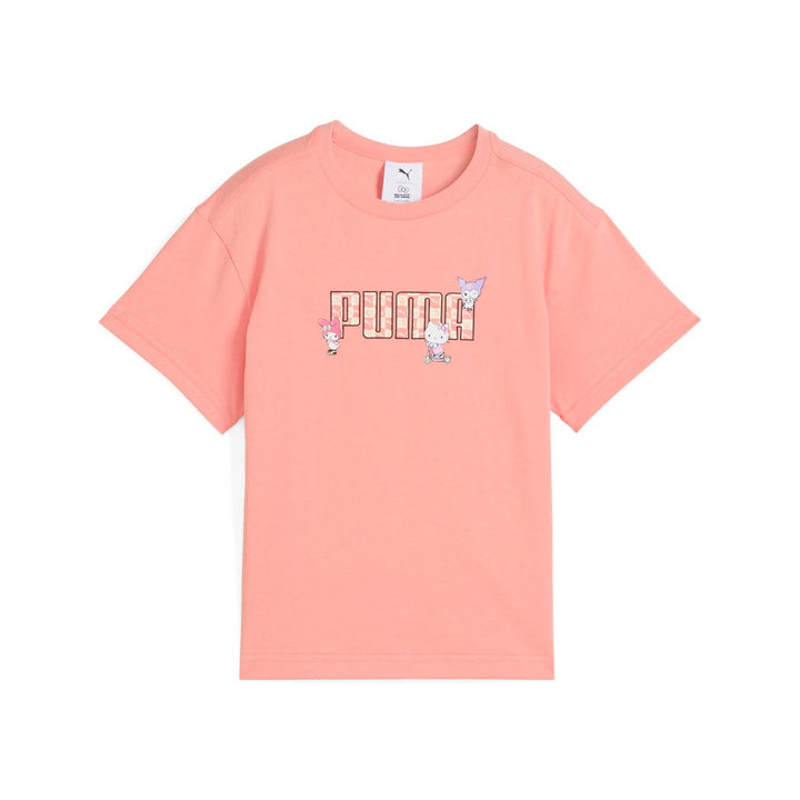 PUMA NIÑA TSHIRT X HELLO KITTY & FRIENDS RELAXED SALMON