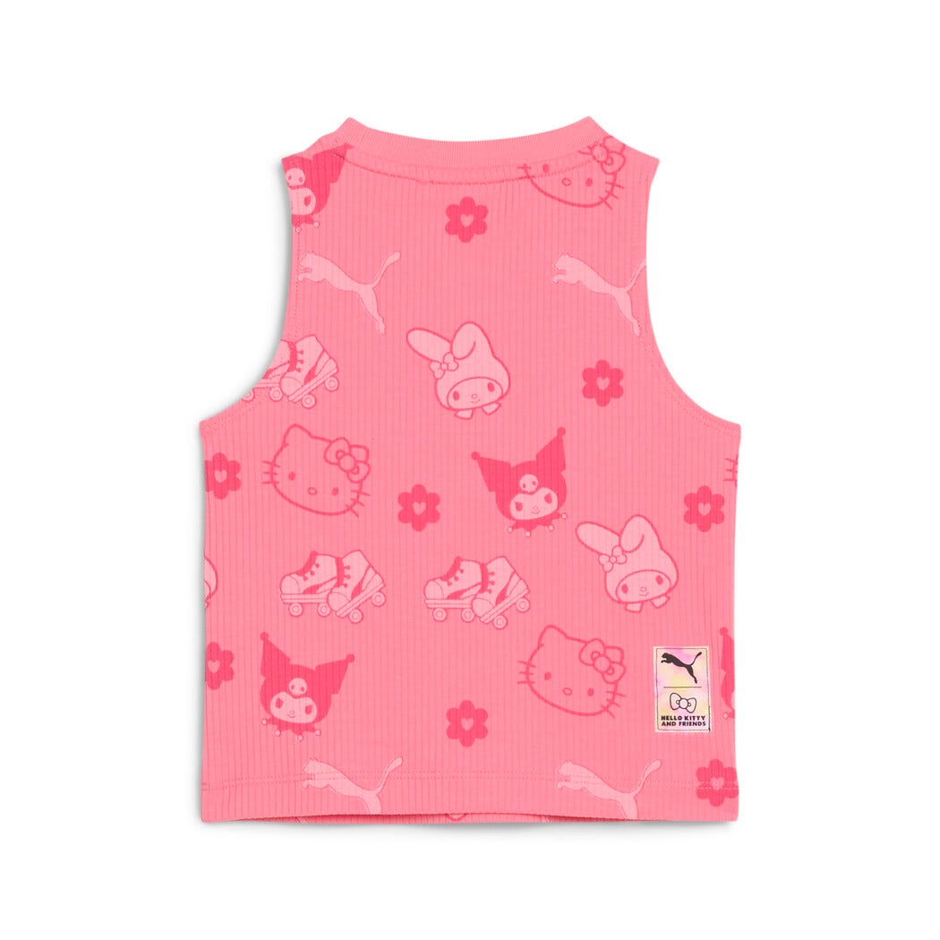 PUMA NIÑA TSHIRT X HELLO KITTY & FRIENDS RIBBED TANK PINK
