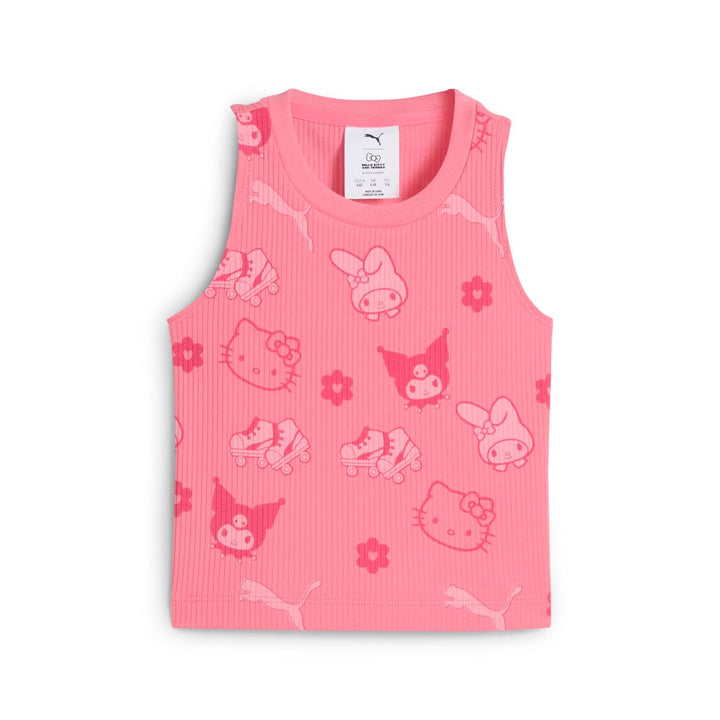 PUMA NIÑA TSHIRT X HELLO KITTY & FRIENDS RIBBED TANK PINK