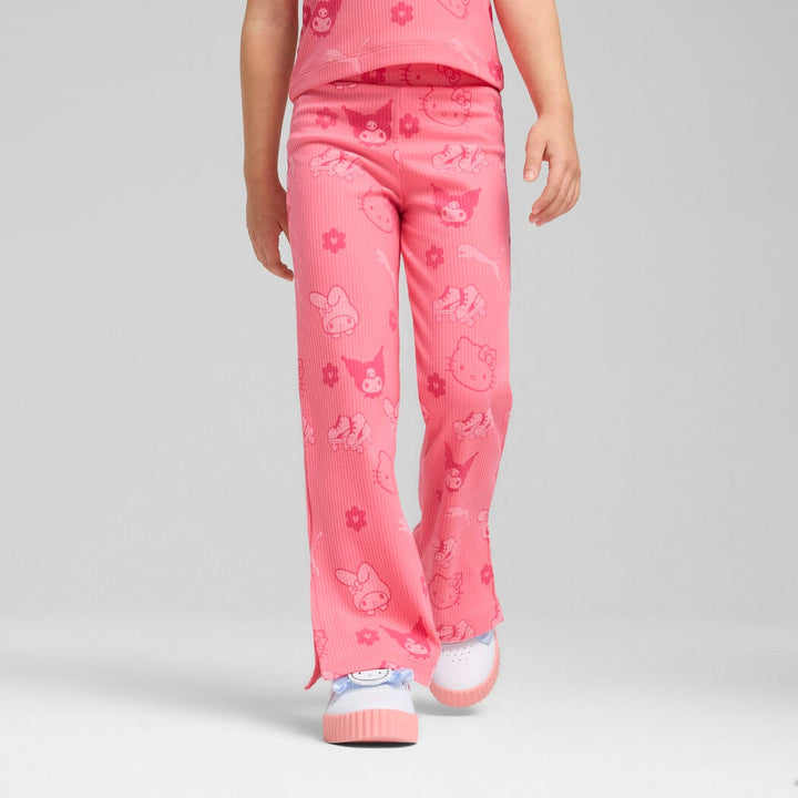 PUMA NIÑA LEGGIN X HELLO KITTY & FRIENDS RIBBED FLARED PINK