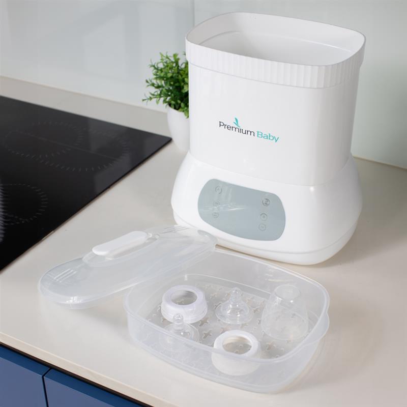 PREMIUM BABY ESTERILIZADOR Y SECADOR DIGITAL A VAPOR 3 EN 1