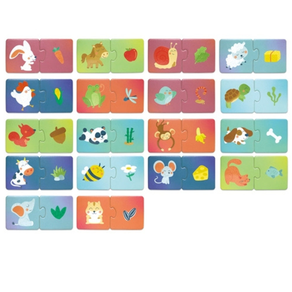HAPE ROMPECABEZAS DE PARES HORA DE MERIENDA DE ANIMALES