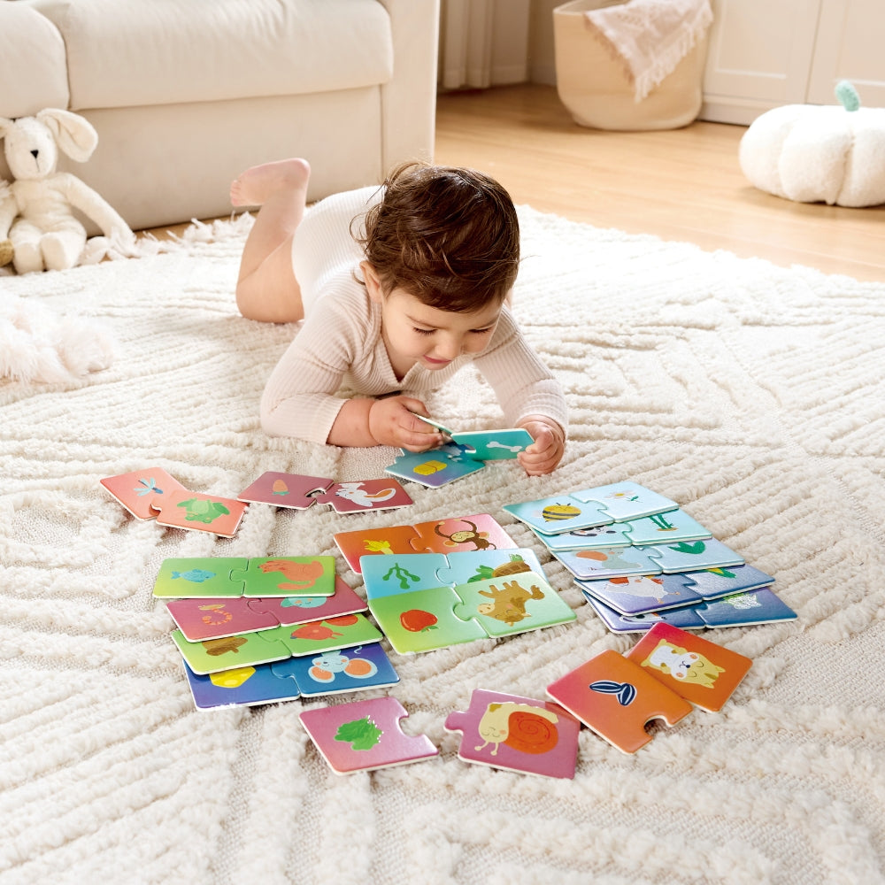 HAPE ROMPECABEZAS DE PARES HORA DE MERIENDA DE ANIMALES